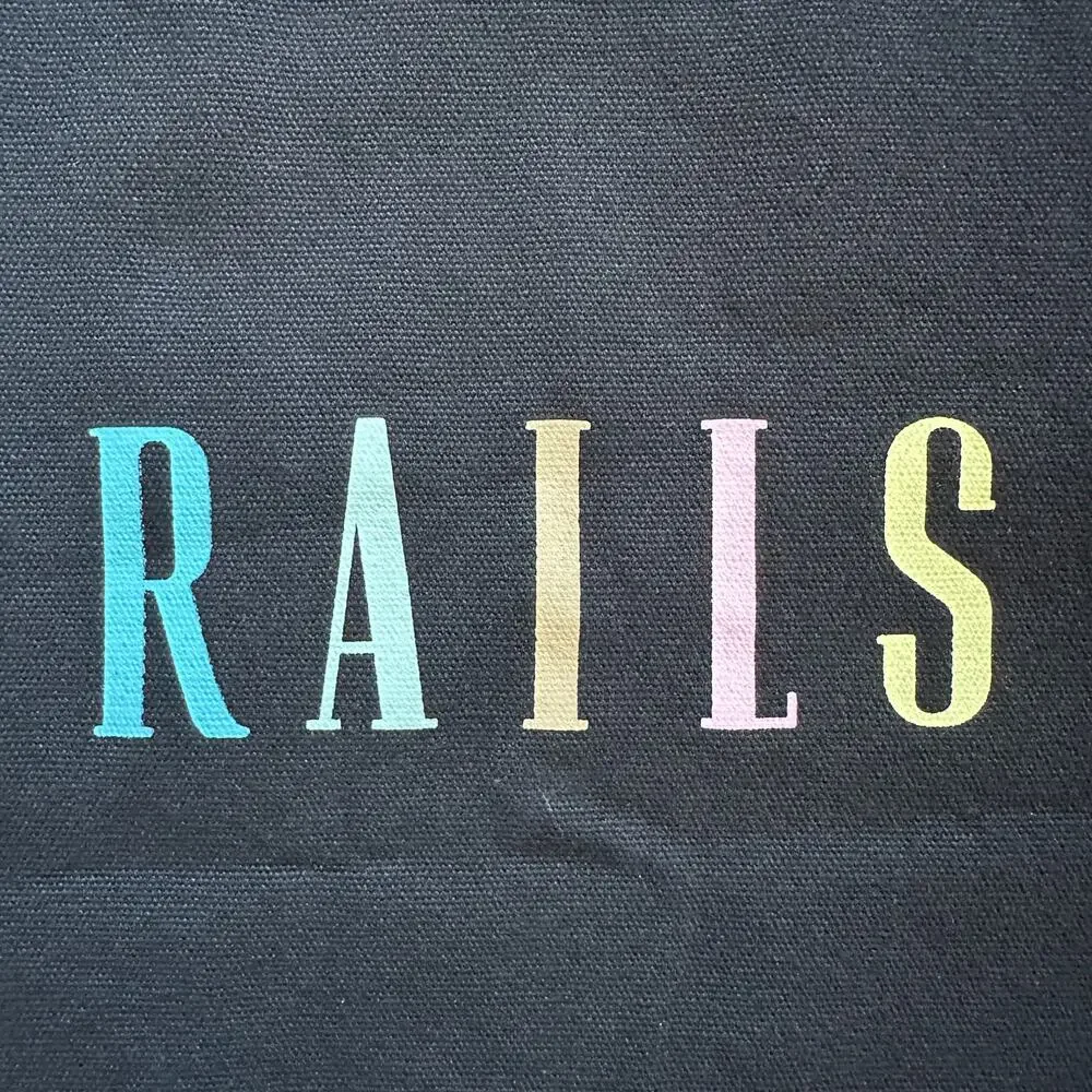 Rails Black Canvas Tote Bag